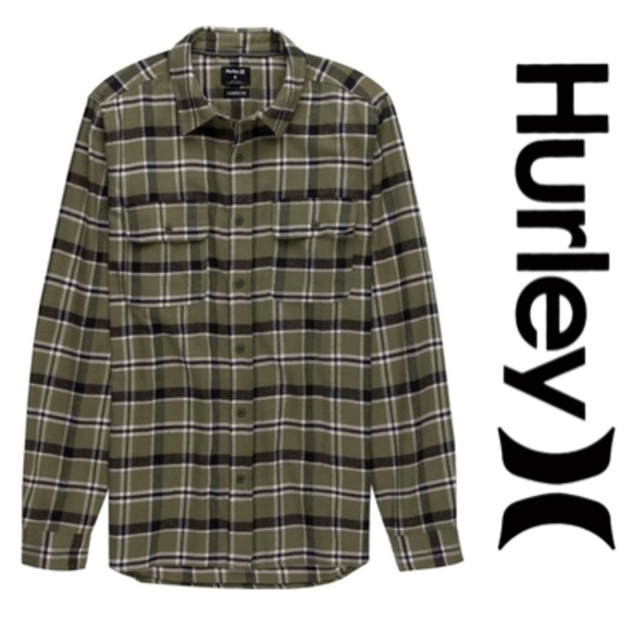 hurley dri fit flannel